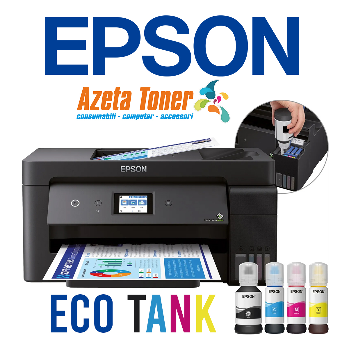 Reser livelli di inchiostro delle Epson Eco Tank